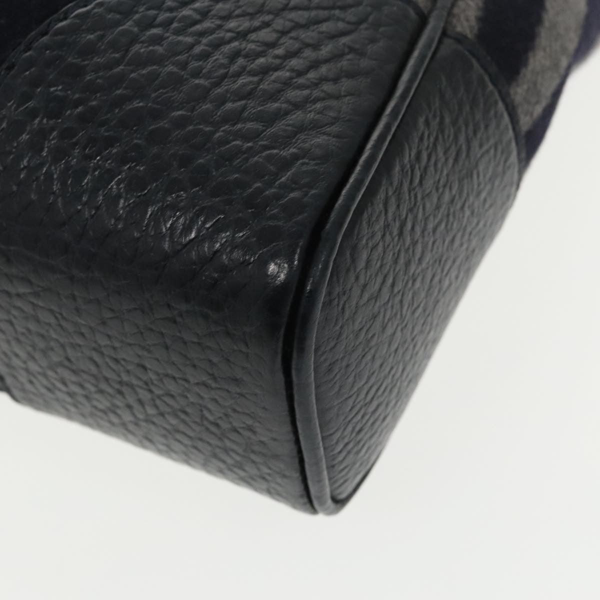 Louis Vuitton Vail Blanket Cabas Wool with Leather, NAVY, WOOL, Tote bag