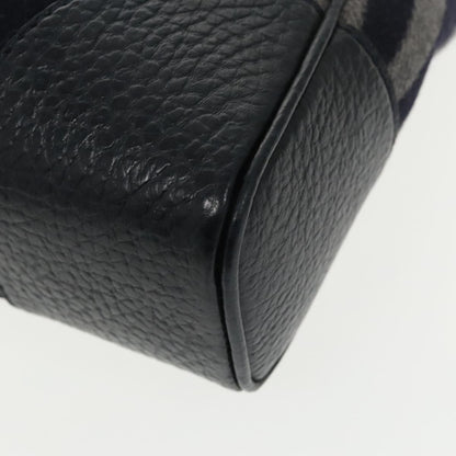 Louis Vuitton Vail Blanket Cabas Wool with Leather, NAVY, WOOL, Tote bag