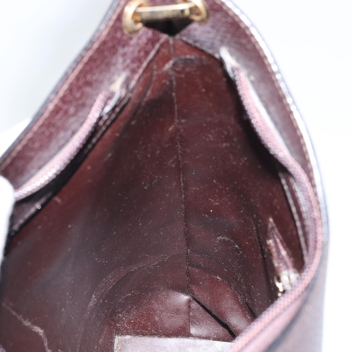 Gucci Vintage Bamboo Hobo Leather, BROWN, LEATHER, Shoulder bag