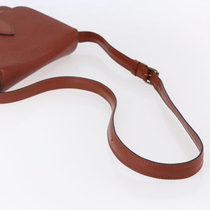 Louis Vuitton Cartouchiere Handbag Epi Leather, BROWN, LEATHER, Shoulder bag