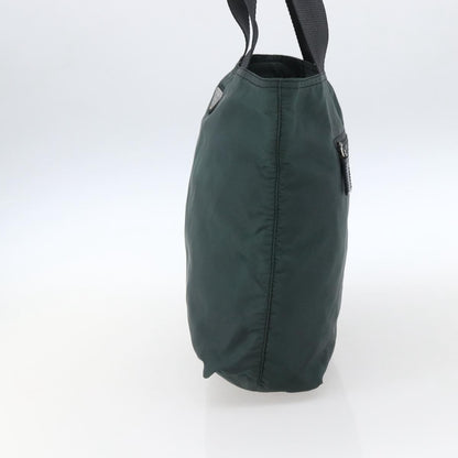 Prada Vintage Zip Tote Tessuto, Green, Nylon, Tote Bag