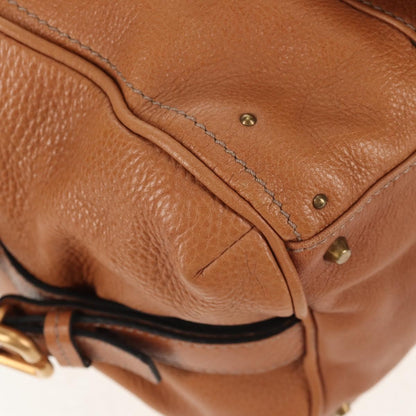 Chloe Paddington Lock Handbag Leather, BROWN, LEATHER, Shoulder bag