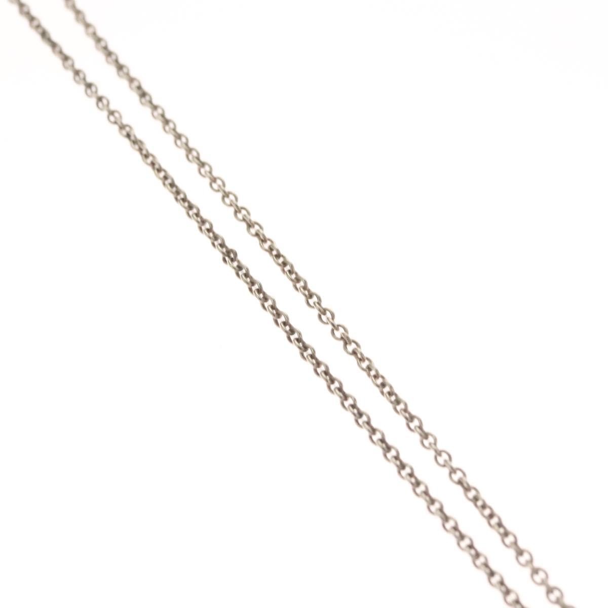 Tiffany & Co. Elsa Peretti Open Heart Pendant Necklace Sterling Silver, SILVER, SILVER, Necklace