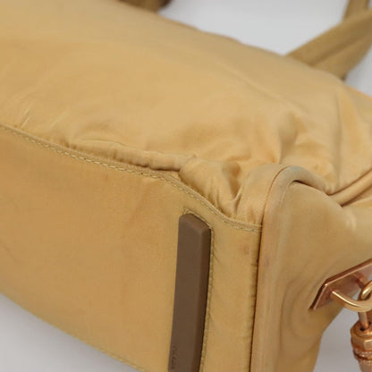 Prada Vintage Handbag Canvas, GOLD, NYLON, Handbag