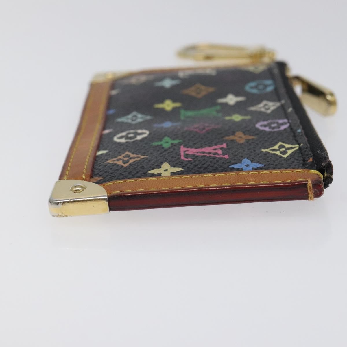 Louis Vuitton Pochette Clés Monogram Canvas, BLACK, CANVAS, Wallets