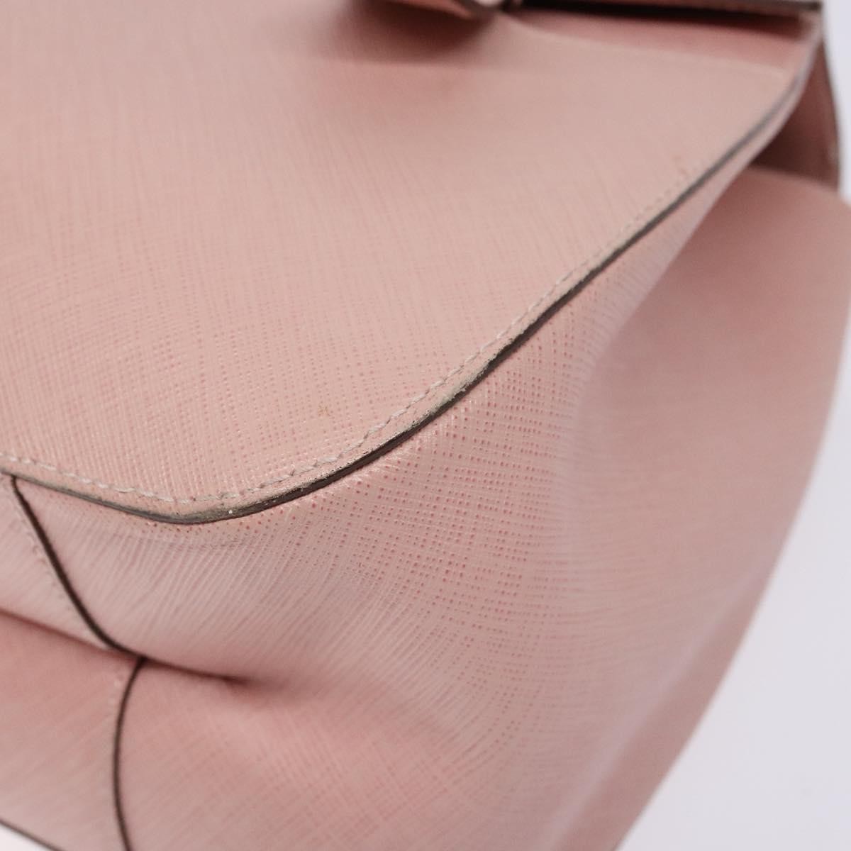 Salvatore Ferragamo Gancini handbag Leather, PINK, LEATHER, Handbag