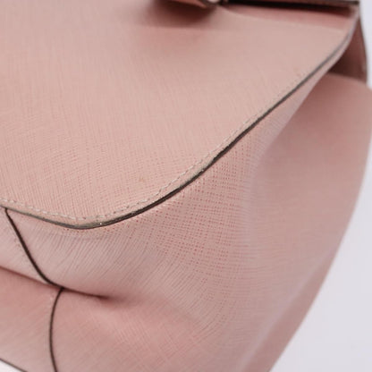 Salvatore Ferragamo Gancini handbag Leather, PINK, LEATHER, Handbag