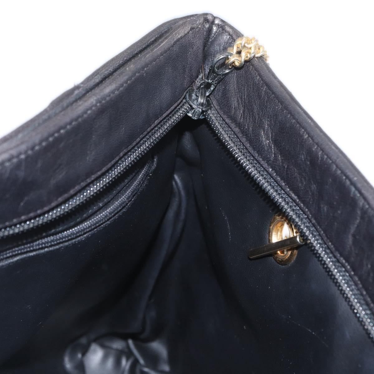 Bally Vintage Shoulder Bag Leather, Black, Leather, Shoulder Bag