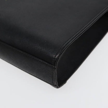 Burberry Zip Pouch Leather, BLACK, LEATHER, Clutche & pouche