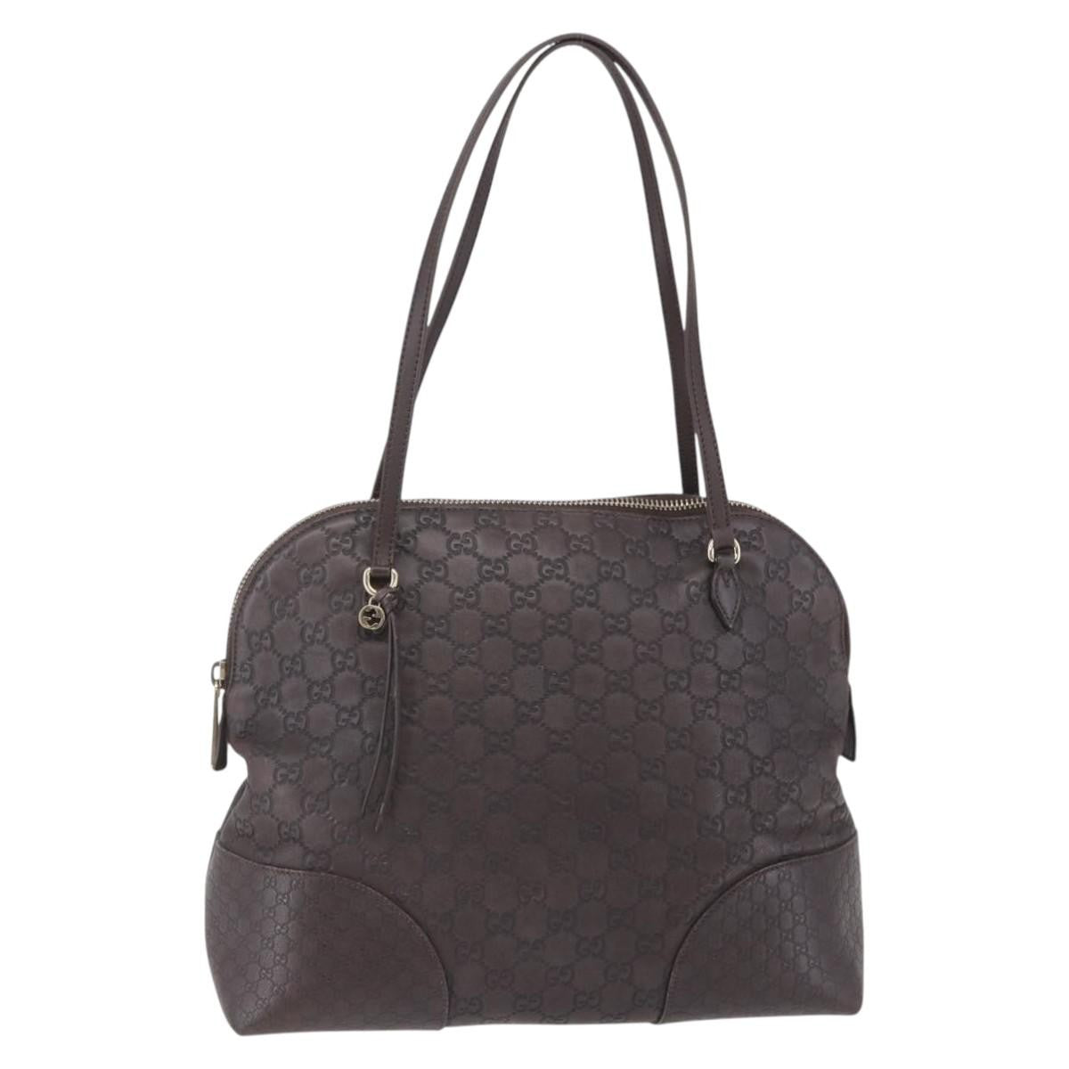 Gucci Bree Dome Tote Guccissima Leather, BROWN, LEATHER, Tote bag