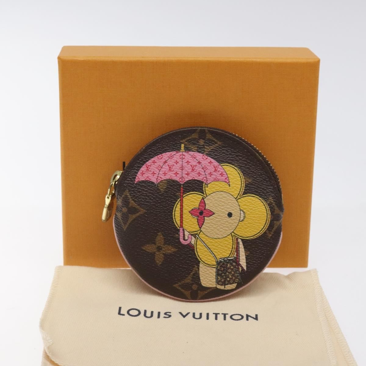 Louis Vuitton Round Coin Purse Limited Edition Monogram Canvas, BROWN, CANVAS, Wallets