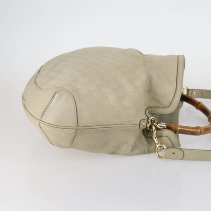 Gucci Vintage Diana Bamboo Shoulder Bag Leather, BEIGE, LEATHER, Shoulder bag