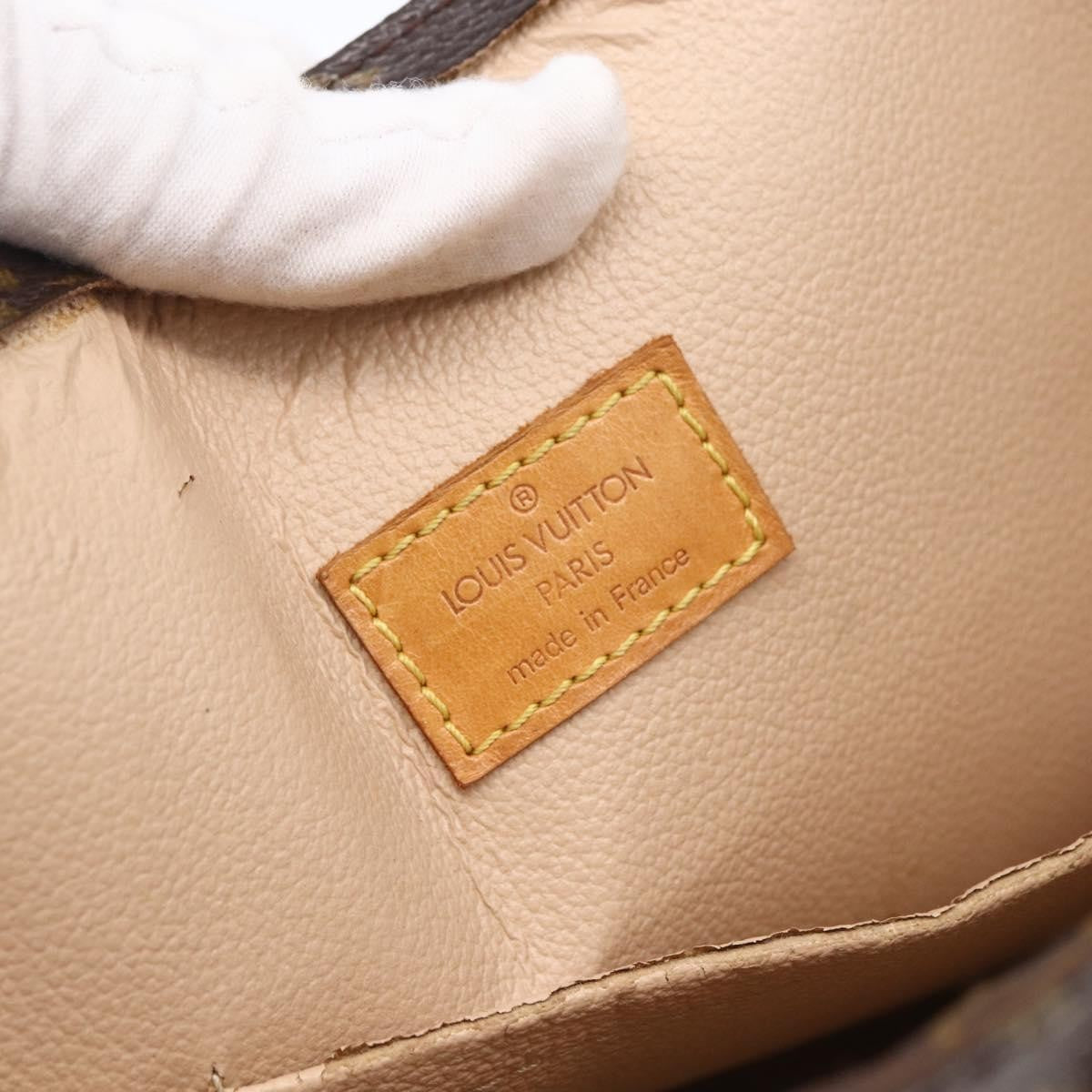 Louis Vuitton Vintage Sac Plat Bag Monogram Canvas, BROWN, CANVAS, Tote bag