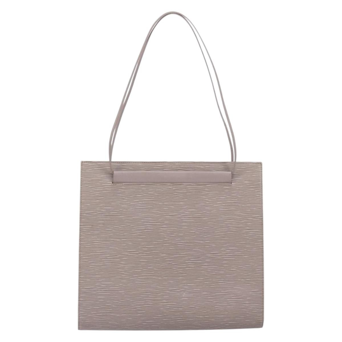 Louis Vuitton Saint Tropez Handbag Epi Leather, GRAY, LEATHER, Shoulder bag