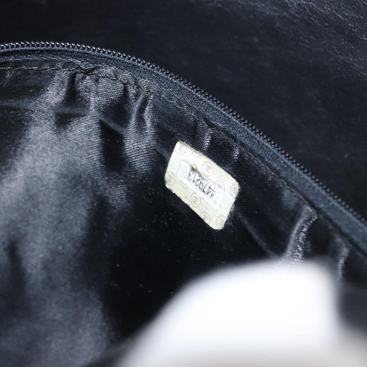 Chanel Vintage Front Pocket Camera Bag Leather, Black, Leather, Shoulder Bag