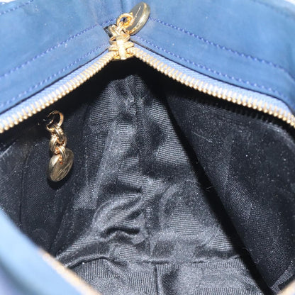 Salvatore Ferragamo Vala Handbag Suede, BLUE, SUEDE, Handbag