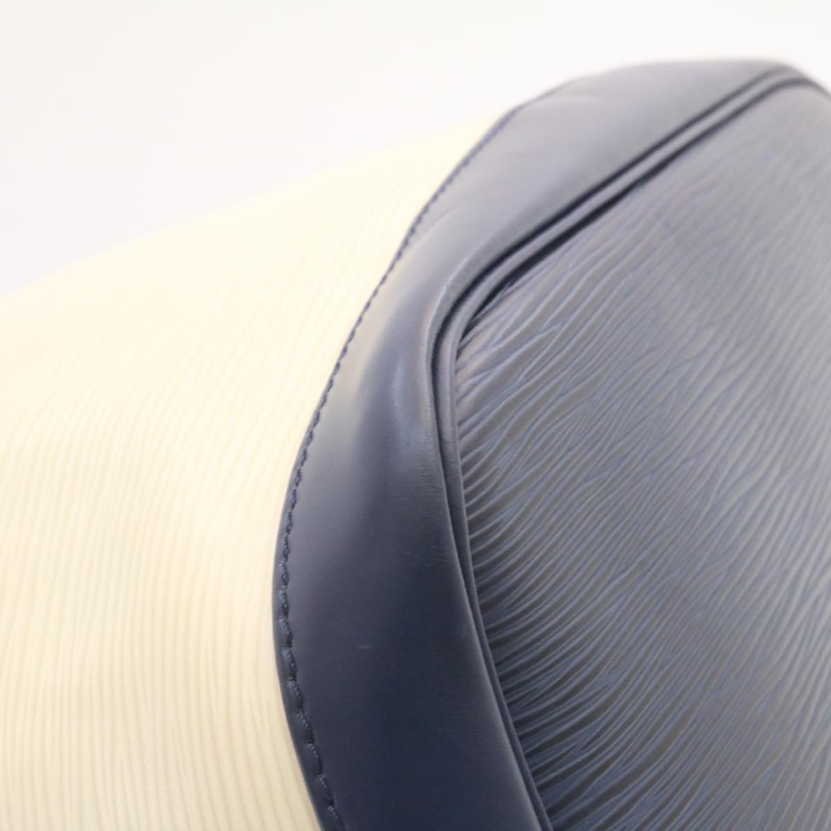 Louis Vuitton Petit Noe Handbag Two Tone Epi Leather, WHITE, LEATHER, Handbag