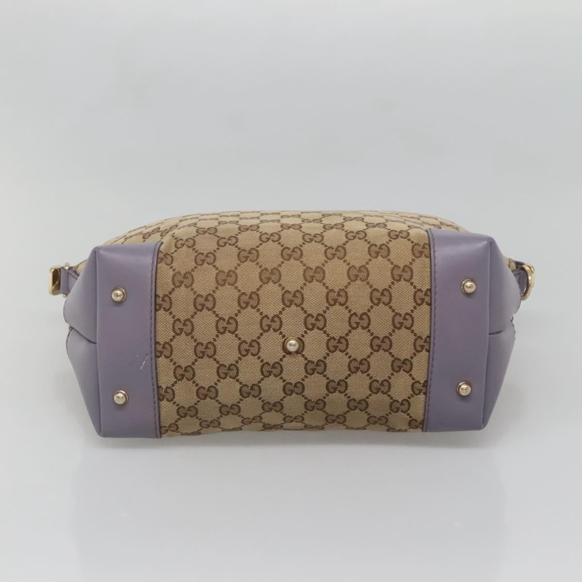 Gucci Convertible Belted Tote GG Canvas with Leather, BEIGE, CANVAS, Tote bag