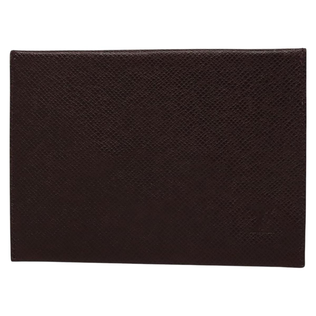 Louis Vuitton Envelope Pouch Epi Leather, BURGUNDY, LEATHER, Clutche & pouche