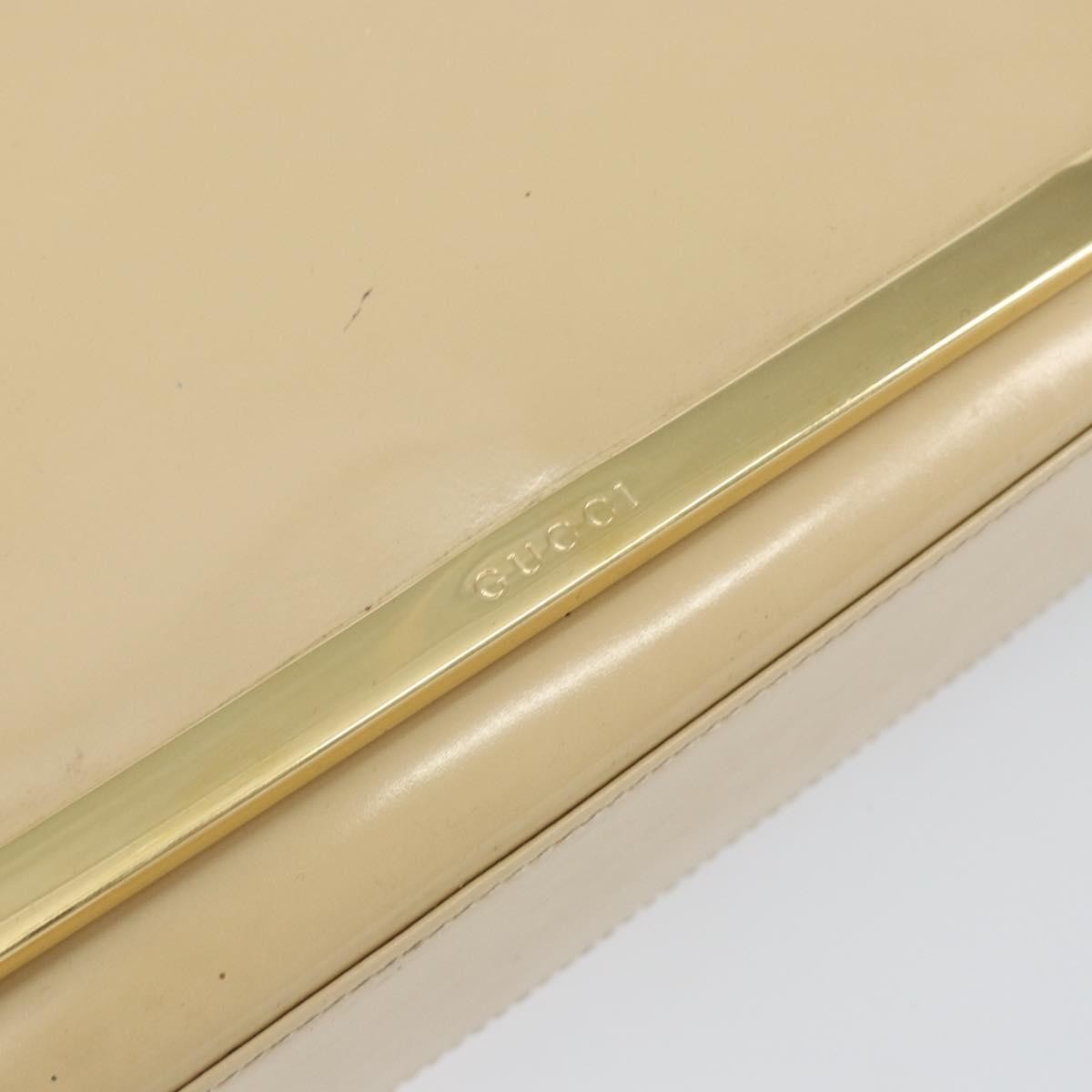 Gucci Vintage Shoulder Bag Patent leather, BEIGE, PATENT_LEATHER, Shoulder bag