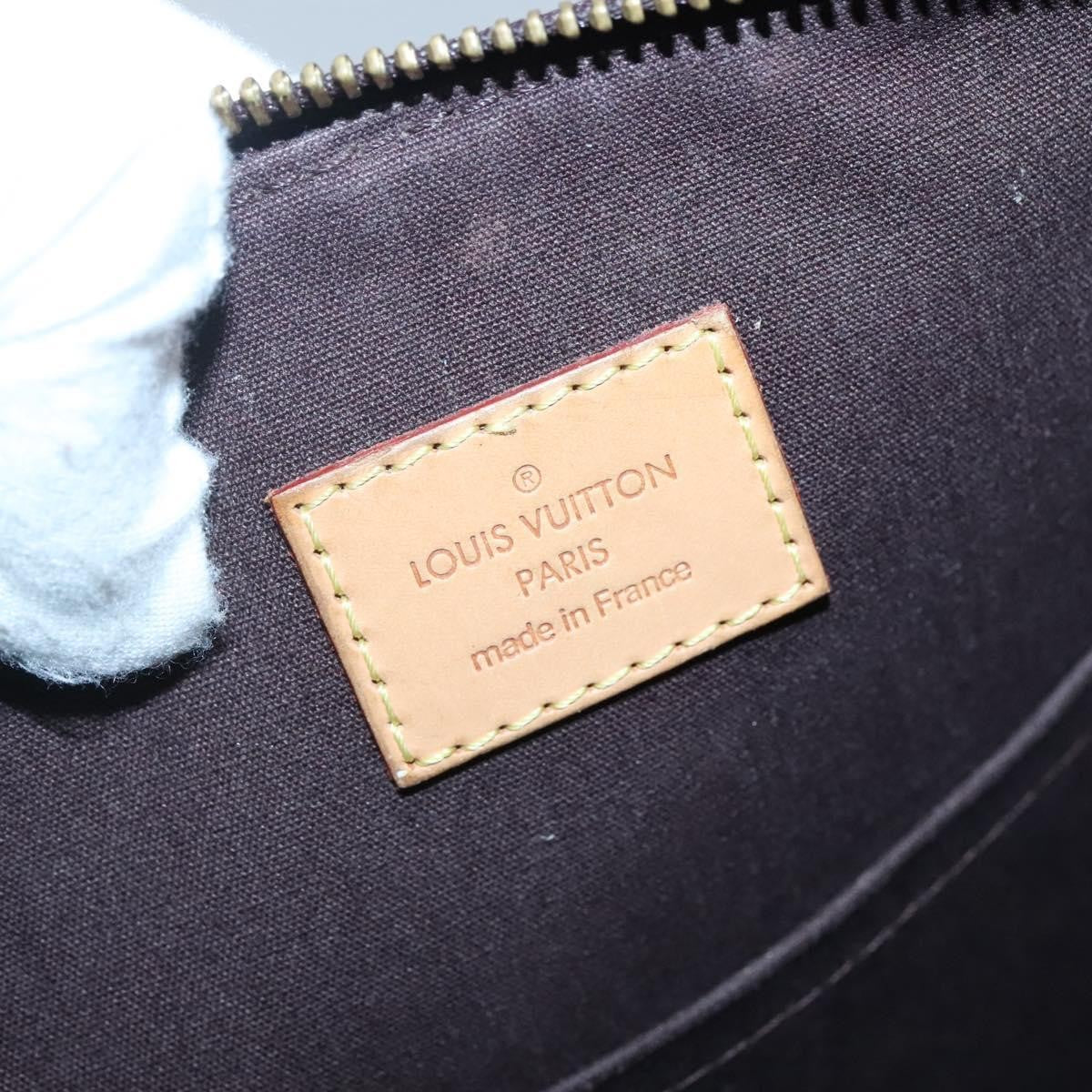 Louis Vuitton Bellevue Handbag Monogram Vernis, BURGUNDY, PATENT_LEATHER, Tote bag