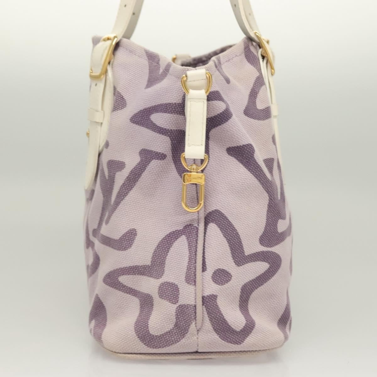 Louis Vuitton Tahitienne Cabas Canvas, PURPLE, CANVAS, Tote bag