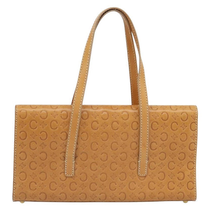 Celine C Macadam Handbag Canvas, Beige, Canvas, Handbag