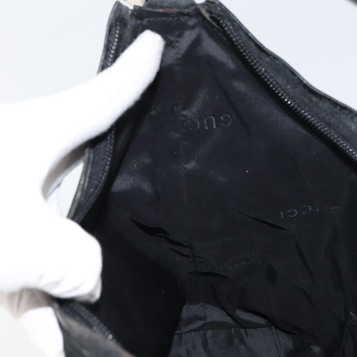 Gucci Zip Hobo Nylon, Black, Nylon, Handbag
