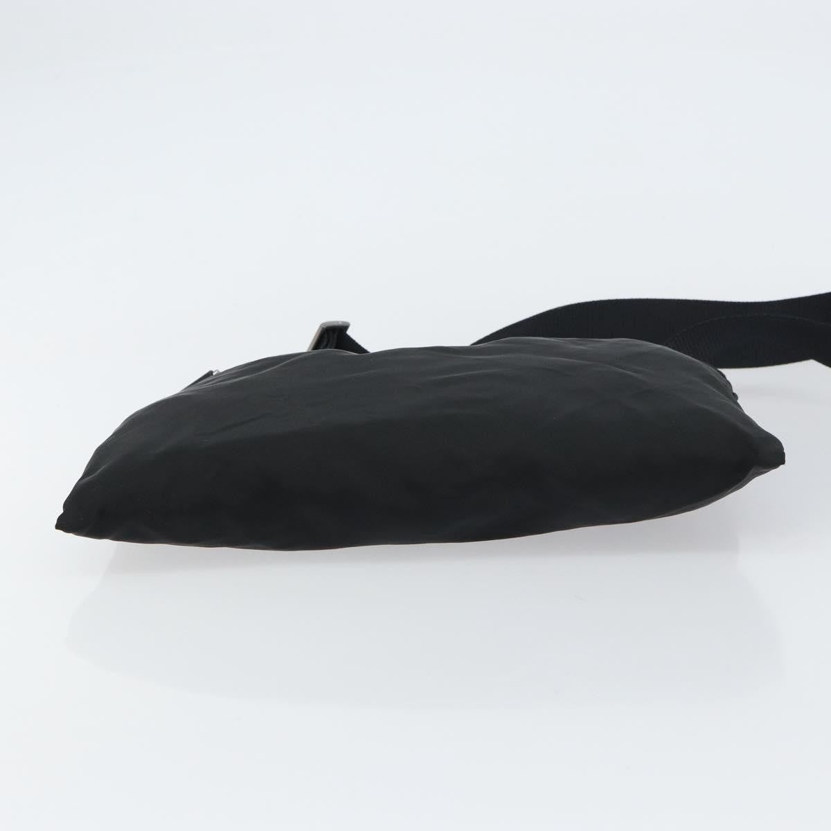 Prada Flat Messenger Bag Tessuto, BLACK, NYLON, Shoulder bag