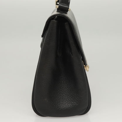 Burberry Vintage Handbag Leather, BLACK, LEATHER, Handbag