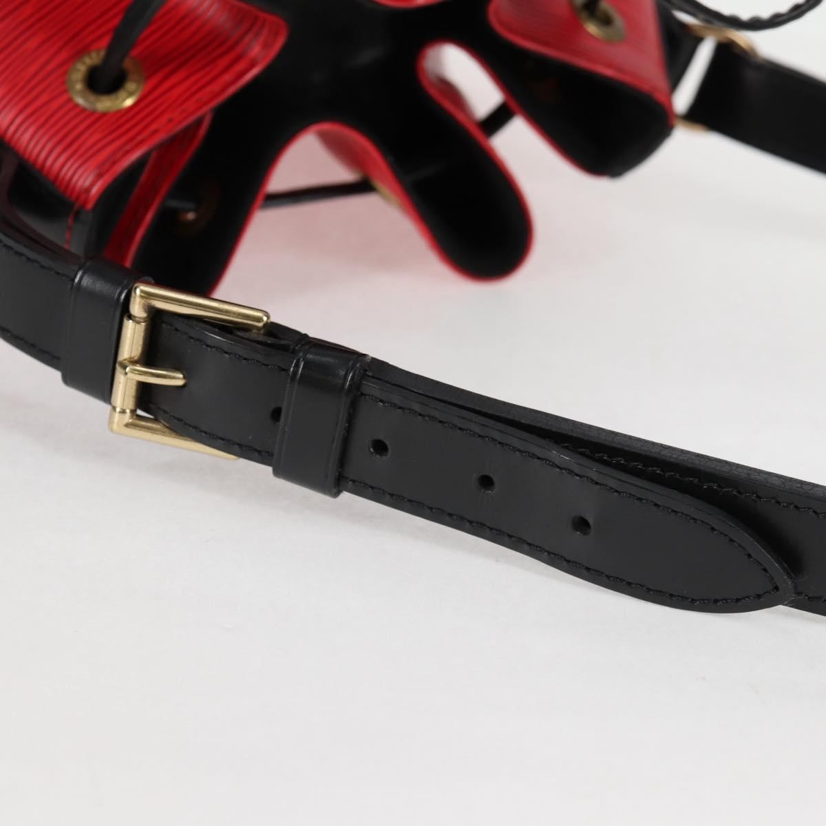 Louis Vuitton Bicolor Petit Noe Handbag Epi Leather, RED, LEATHER, Shoulder bag