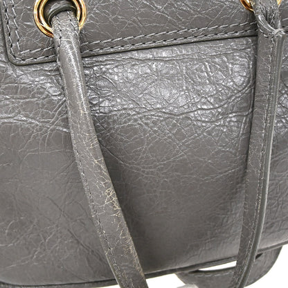 Balenciaga Blanket Square Bag Leather, GRAY, LEATHER, Handbag
