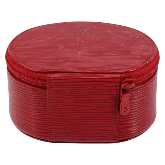 Louis Vuitton Ecrin Bijoux Pouch Epi Leather, RED, LEATHER, Jewelry set