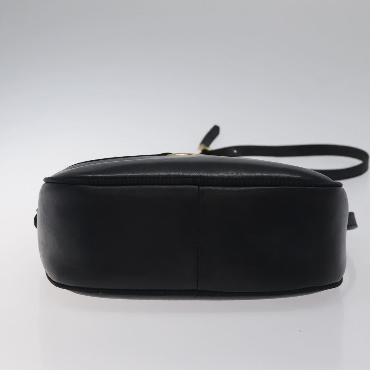 Salvatore Ferragamo Vala Shoulder Bag Leather, NAVY, LEATHER, Shoulder bag