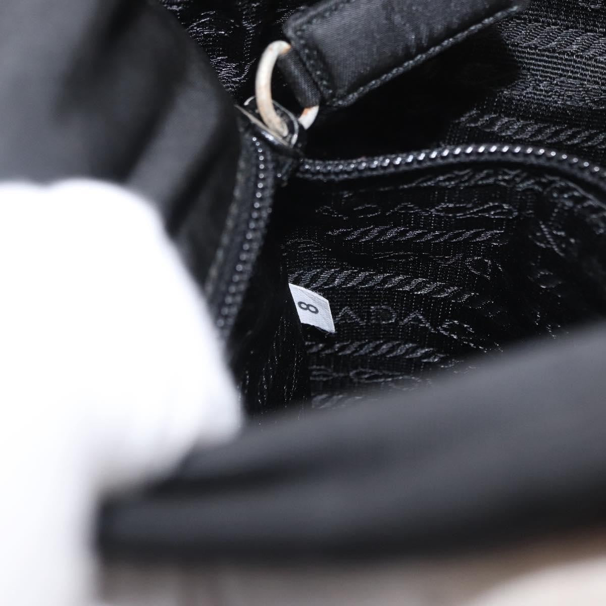 Prada Logo Flap Messenger Bag Tessuto, Black, Nylon, Shoulder Bag