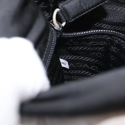 Prada Logo Flap Messenger Bag Tessuto, Black, Nylon, Shoulder Bag