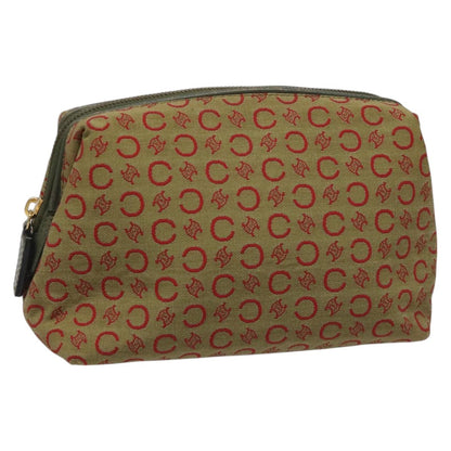Celine C Macadam Pouch Canvas, BEIGE, CANVAS, Clutche & pouche