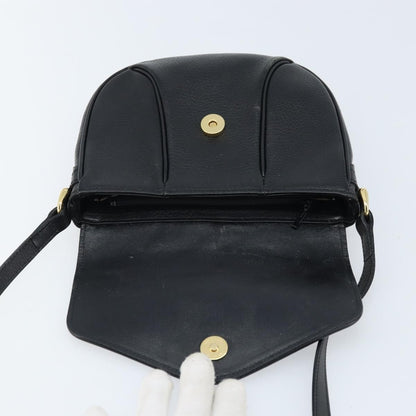 Burberry Flap Shoulder Bag Leather, BLACK, LEATHER, Shoulder bag