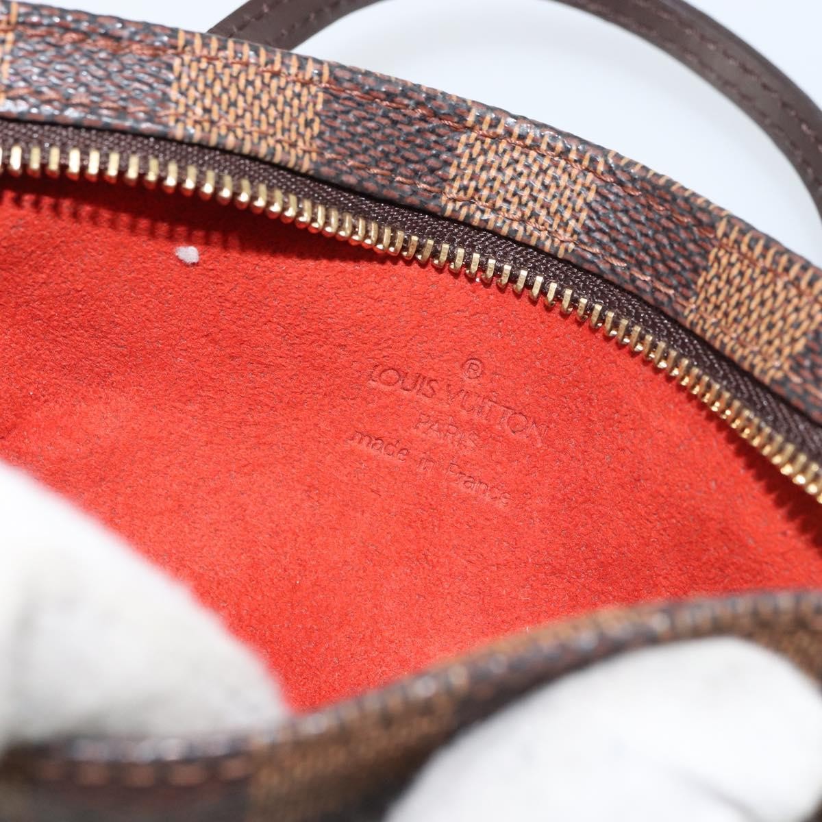 Louis Vuitton Manosque Pochette Damier, BROWN, CANVAS, Clutche & pouche