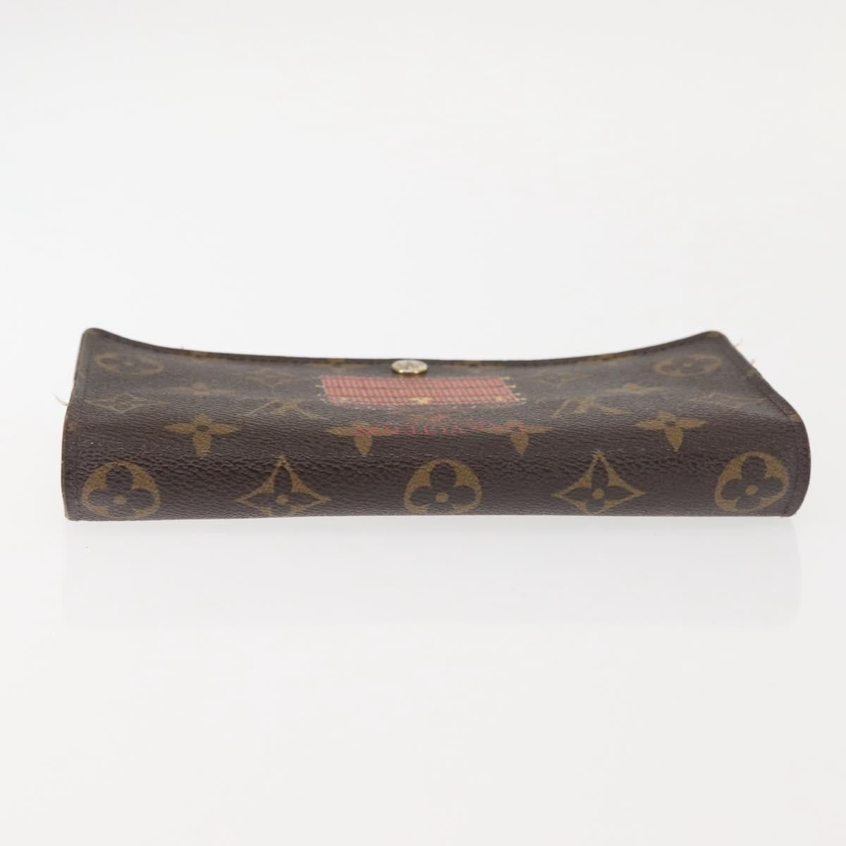 Louis Vuitton Vintage Sarah Wallet Monogram Canvas, BROWN, CANVAS, Wallets