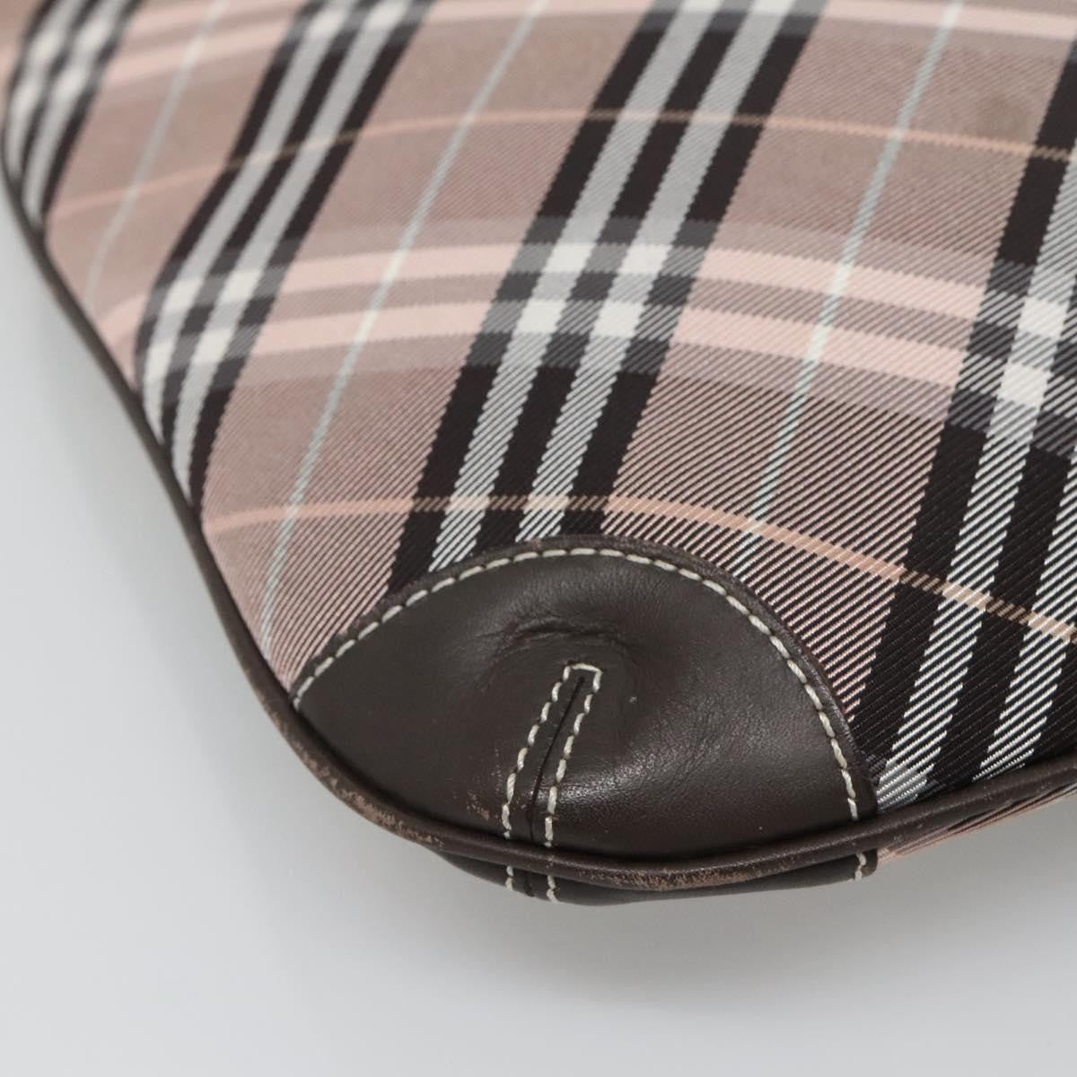 Burberry Nova Check Blue Label Canvas, PINK, CANVAS, Shoulder bag