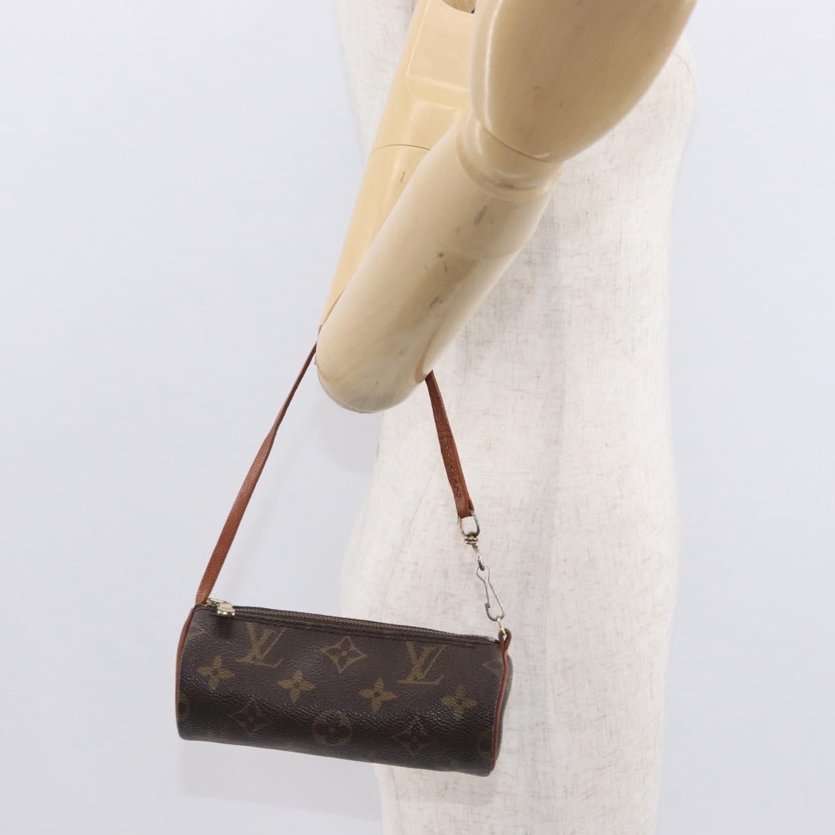 Louis Vuitton Papillon Pochette Monogram Canvas, BROWN, CANVAS, Clutche & pouche