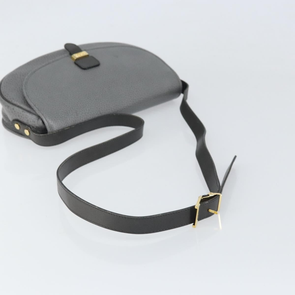 Christian Dior CD Shoulder bag Leather, GRAY, LEATHER, Shoulder bag