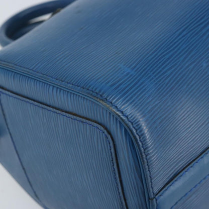 Louis Vuitton Speedy Handbag Epi Leather, BLUE, LEATHER, Handbag