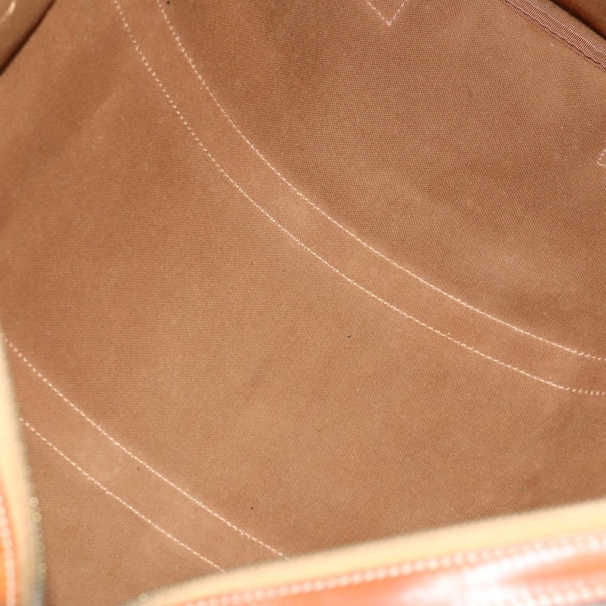 Celine Vintage Macadam Boston bag Canvas and Leather, BROWN, CANVAS, Travel bag