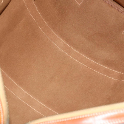 Celine Vintage Macadam Boston bag Canvas and Leather, BROWN, CANVAS, Travel bag
