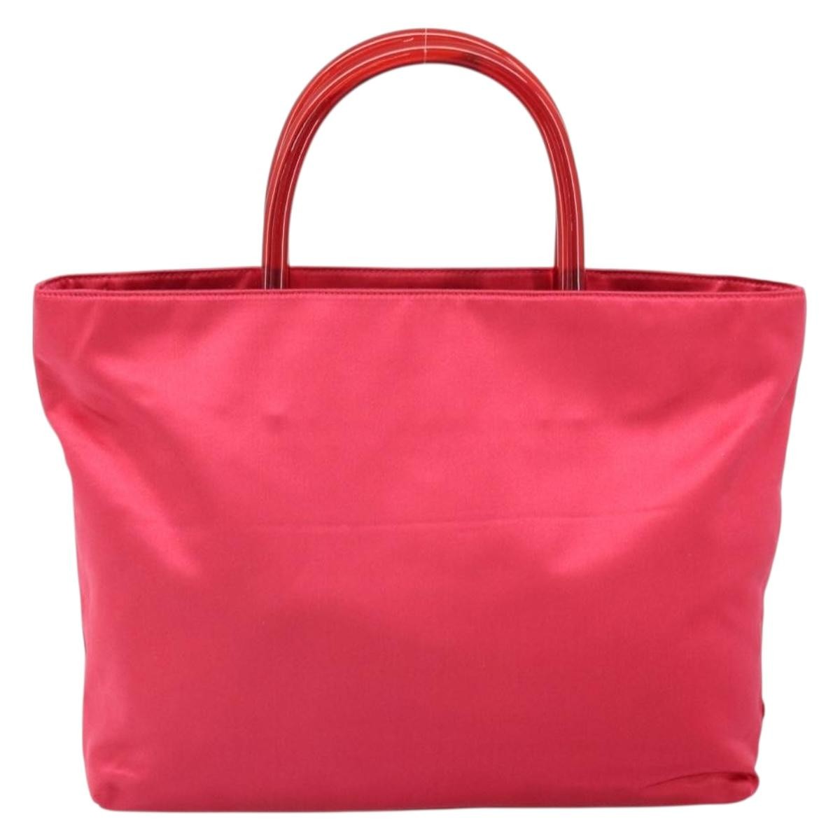 Prada Vintage Handbag Satin, Red, Satin, Handbag