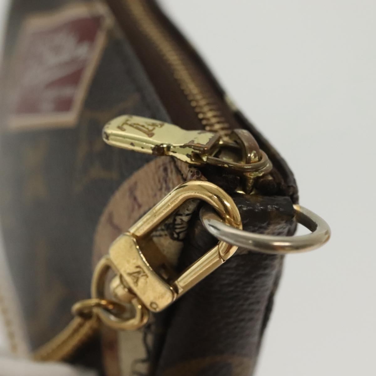 Louis Vuitton Pochette Accessoires Monogram Canvas, BROWN, CANVAS, Clutche & pouche