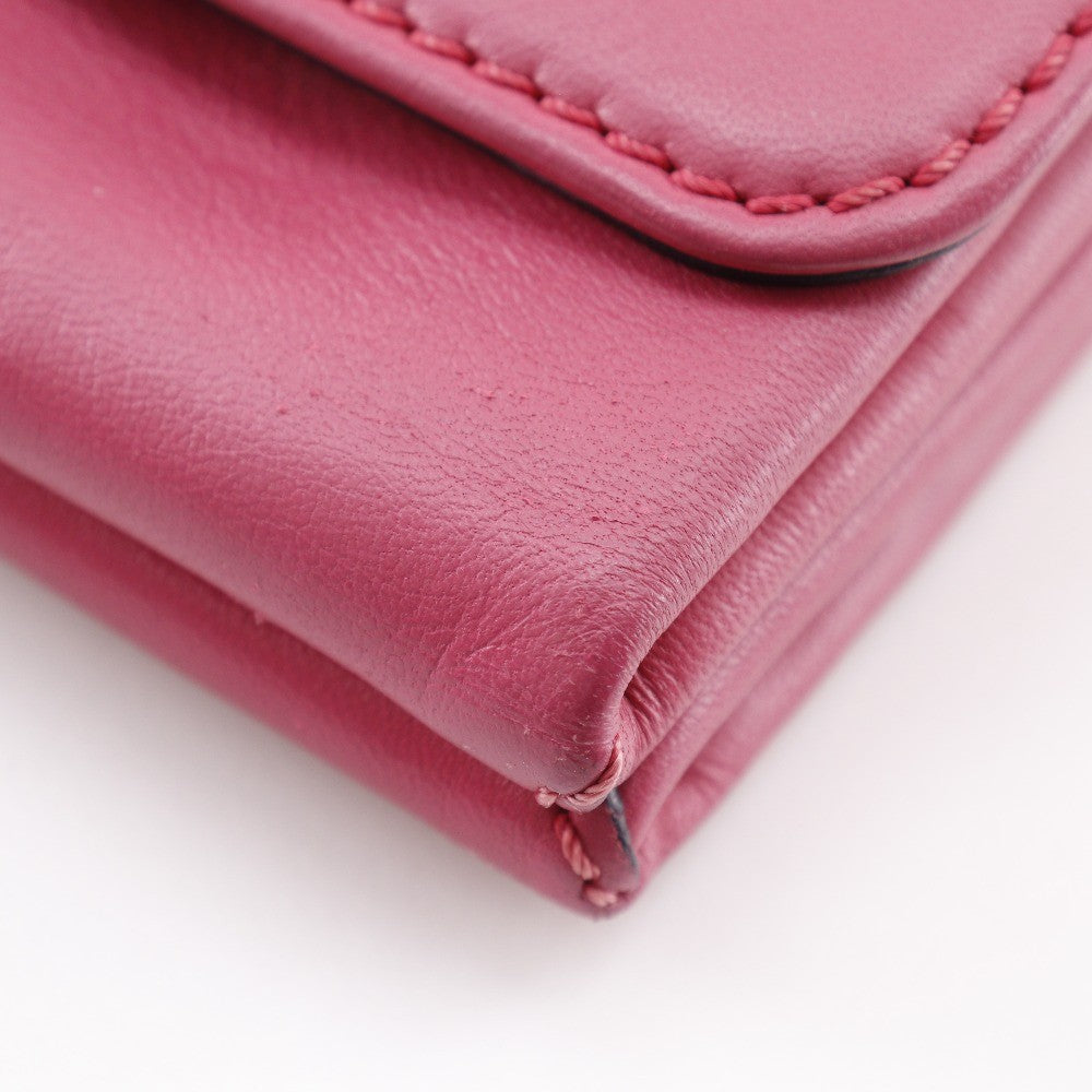 Valentino Garavani Va Va Voom Clutch Leather, PINK, LEATHER, Shoulder bag