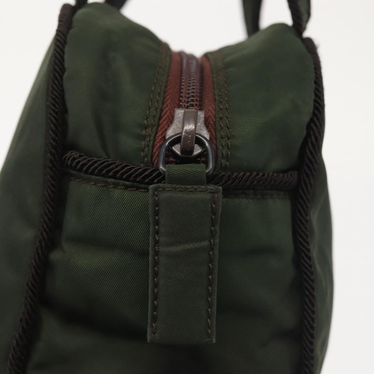 Prada Vintage Handbag Tessuto, Khaki, Nylon, Handbag